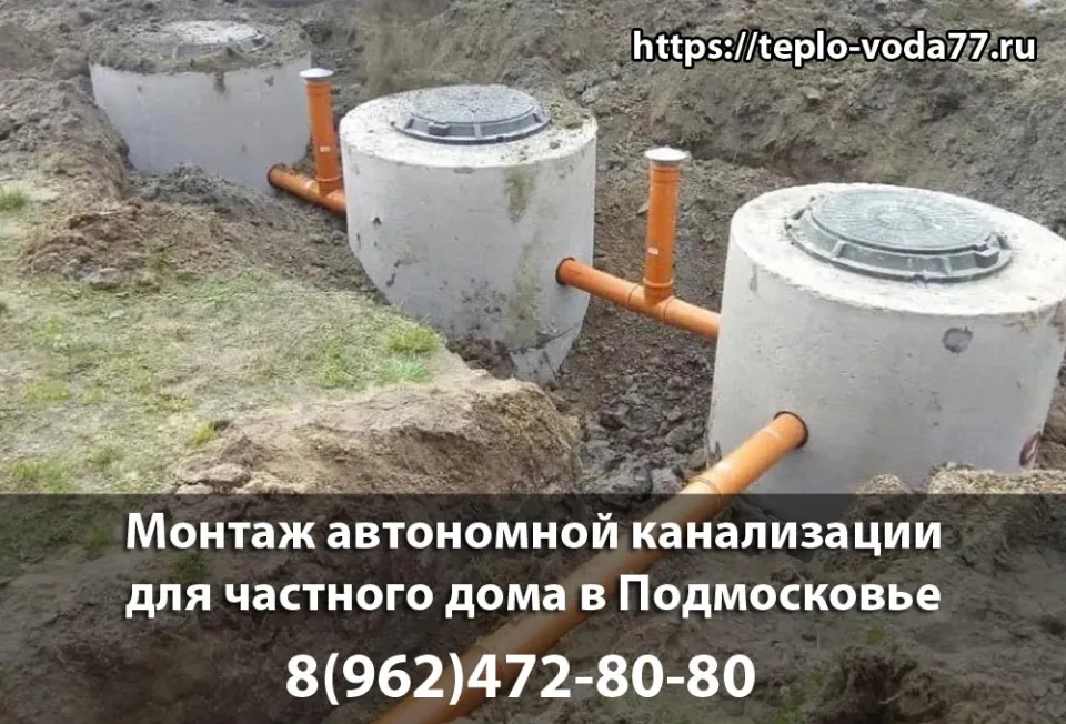Монтаж автономной канализации в Наро-Фоминске под ключ быстро и недорого